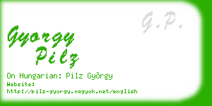 gyorgy pilz business card